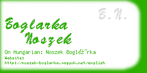 boglarka noszek business card